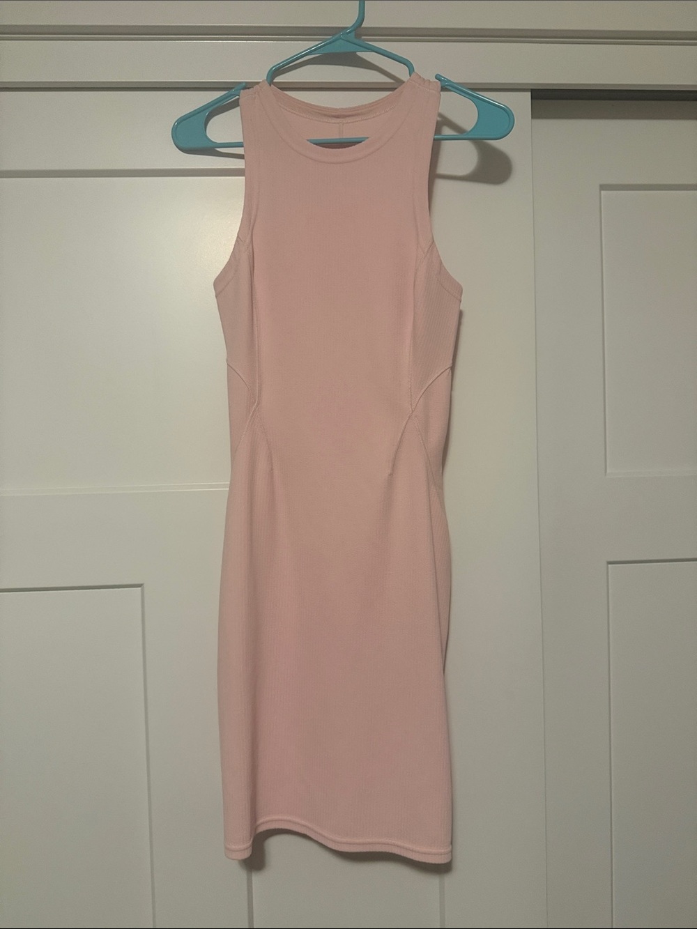 lululemon athletica Sleeveless Ribbed Light Pink Midi Dress